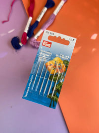 Prym Embroidery Needles with Point, No. 18-22