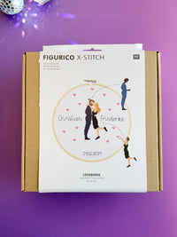 Embroidery Kit, Figurico Lovebirds, Rico