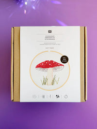 Embroidery Kit, Shroom picture Muschroom, Rico