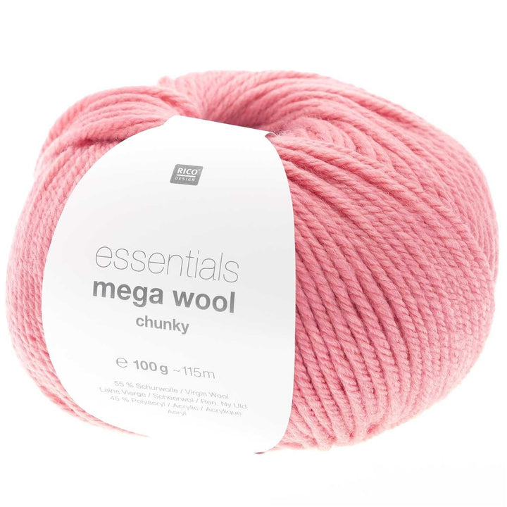 Essentials Mega Chunky Wool, 100g, Rico - 020 - Elfenbein - Tuftinglove