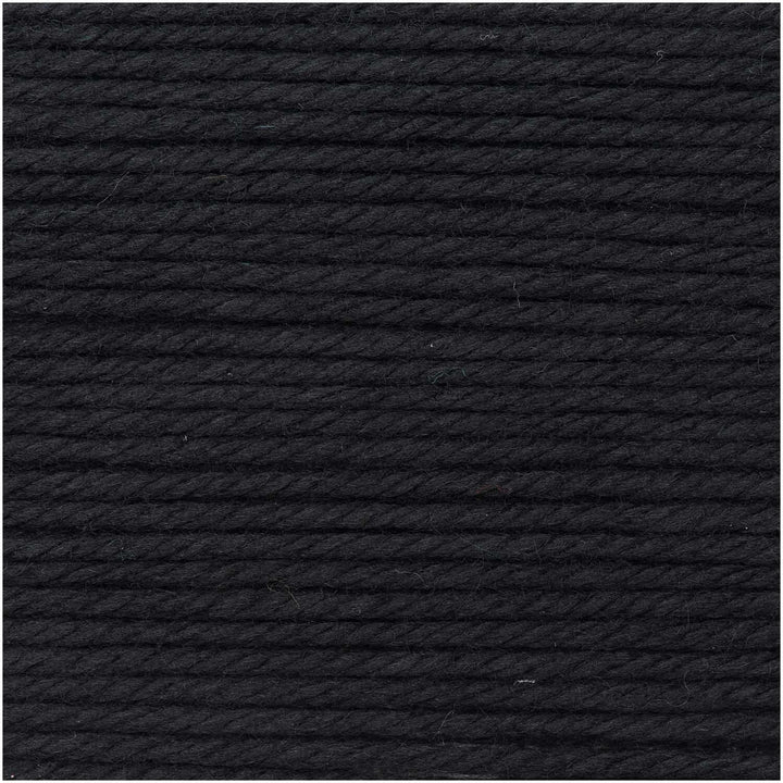 Essentials Mega Chunky Wool Rico 100g - 016 - Schwarz - Tuftinglove