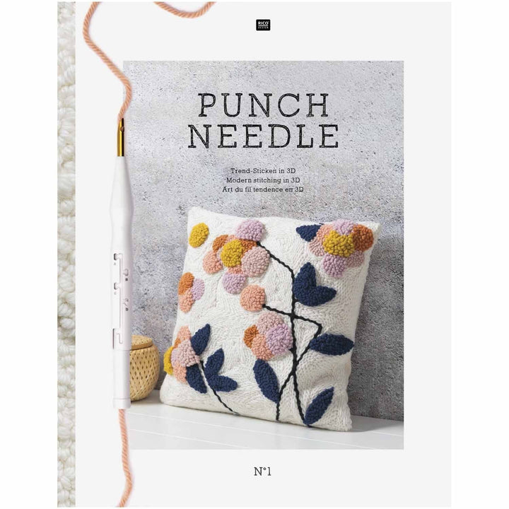 Punch Needle Book No.1 3d Embroidery, Rico - Tuftinglove